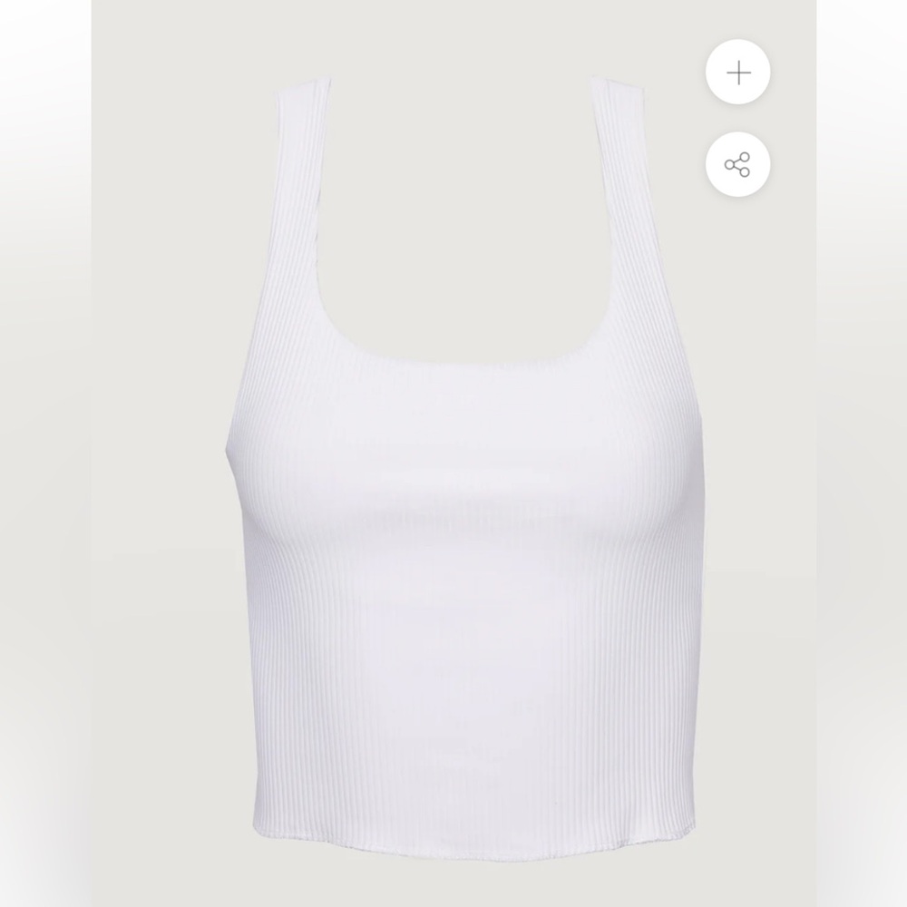 Carbone38‎ White Ribbed Tank - Picture 5 of 9
